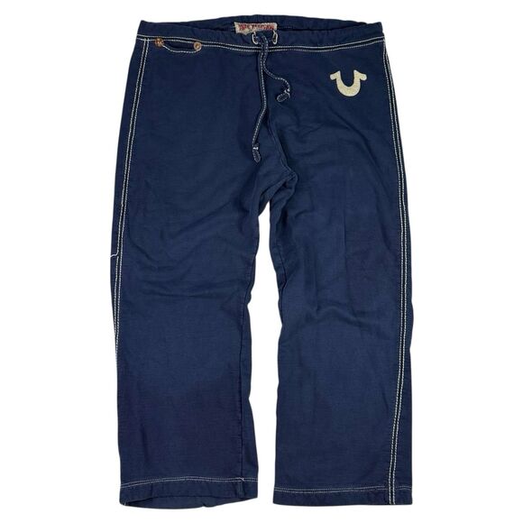 True Religion Joggers Sweatpants XL Y2K Baggy Oversize Fit Tracksuit Bottoms - Picture 1 of 8